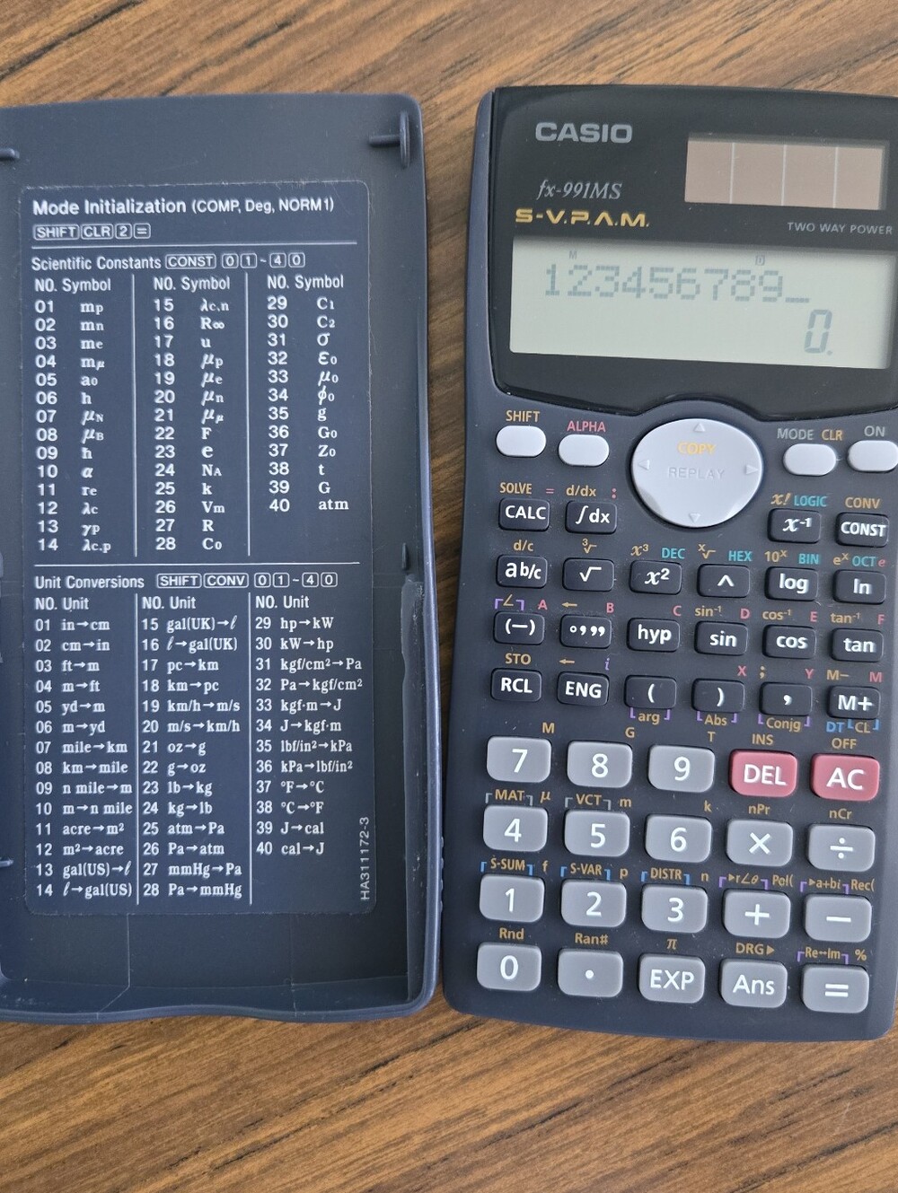 Casio Fx-991MS Scientific Calculator PreOwned Solar/Battery Math Sci Engineering